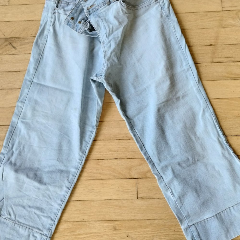 Set of 2-Summer and fall wide leg capris